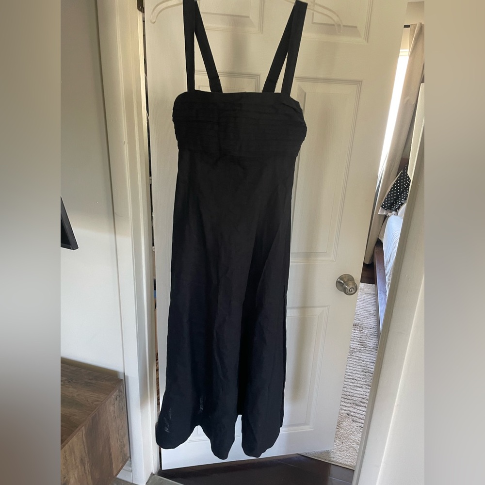 Abercrombie & Fitch Black Midi Dress with Straps